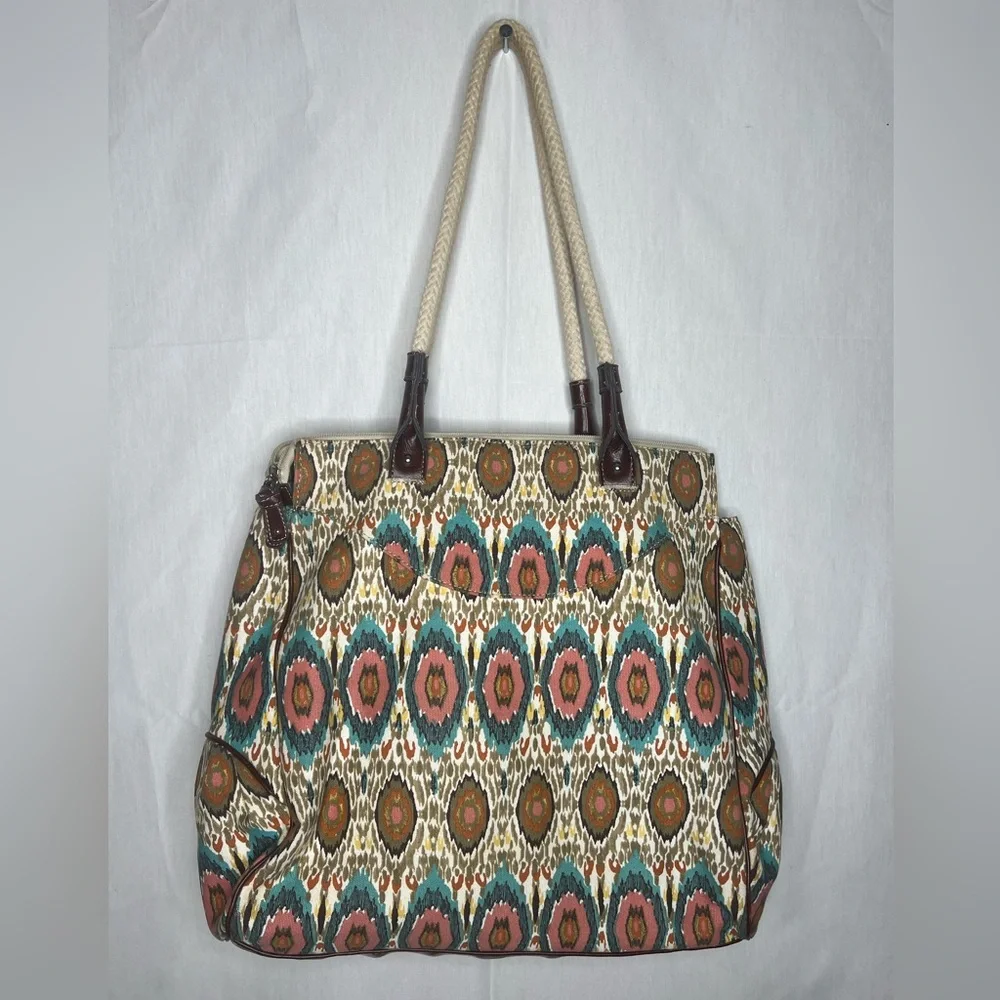 Vintage Jaclyn‎ Smith Multicolor Patterned Tote